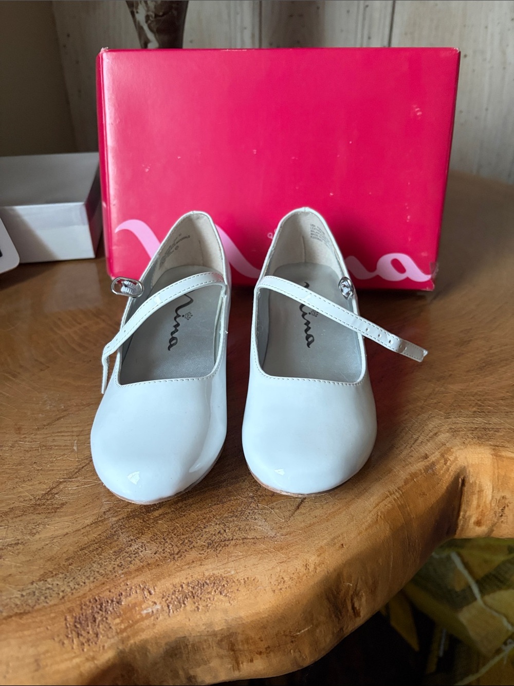 Nina Shoes White Patent Mary Jane Dress Shoes